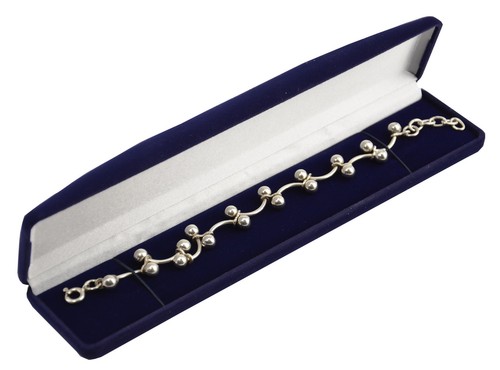 Blue velvet bracelet watch - velvet, bracelet/watch