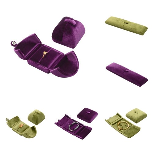 Velvet jewelry box necklace - velvet,
