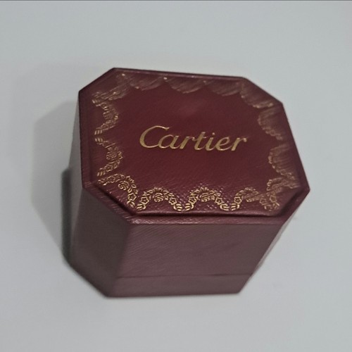 Cartier red octagonal ring - red, box