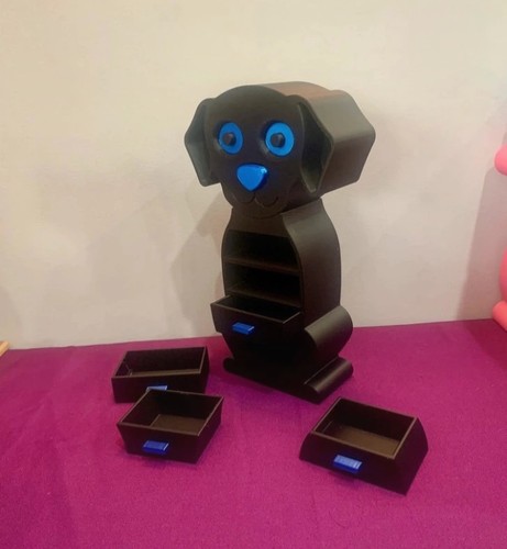 Printed black labrador - black,