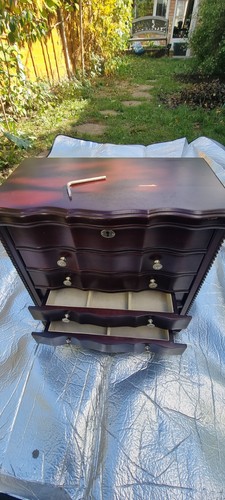 Vintage dark wooden - vintage, jewellery