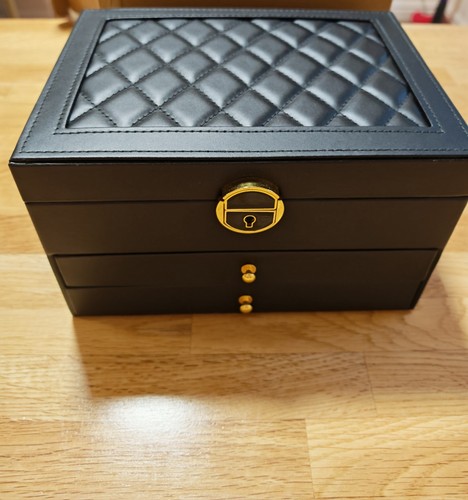 Large black faux - large,