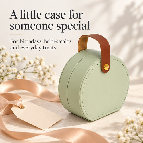 Travel jewellery box ring - box,