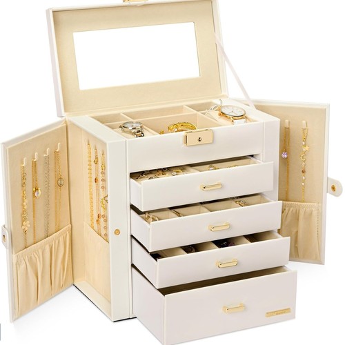 Large jewellery box - box,, 5-layer