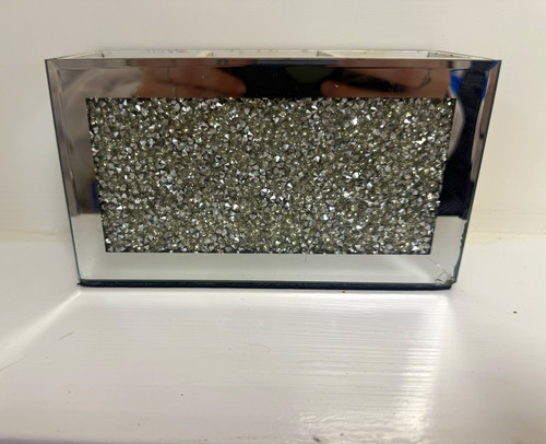 Silver mirrored glass - silver,