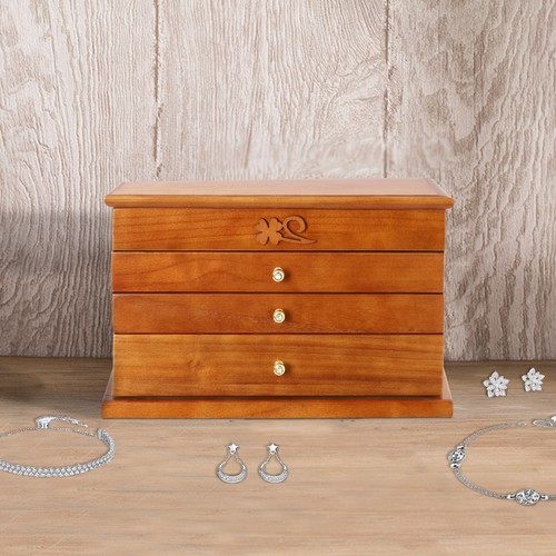 Large capacity wooden jewelry - wooden,