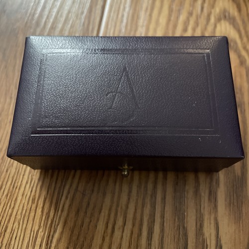 Asprey leather cufflink empty - leather,