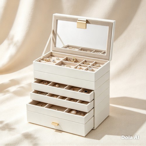 White faux leather jewellery - leather,