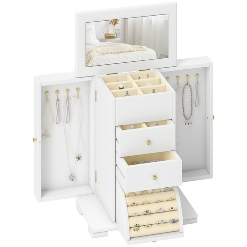 Homcom tier large jewellery - homcom, 4-tier