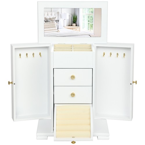 Homcom tier large jewellery - homcom, 4-tier